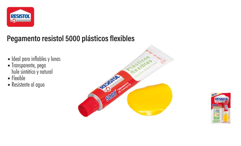 Pegamento resistol 5000 plásticos flexibles